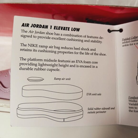 Nike Air Jordan 1 Elevate Low, New with Box, Iced Lilac/Black, Women's Size 9.5 - Picture 8 of 16